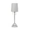 Simple Designs 17.2&#x22; Table Lamp with Fabric Shade &#x26; Hanging Beads